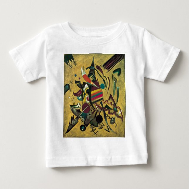 Camiseta De Bebé Pintura abstracta en lienzo de Kandinsky Points (Anverso)