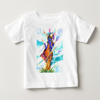 Camiseta De Bebé Pintura abstracta hecha a mano de señor Krishna