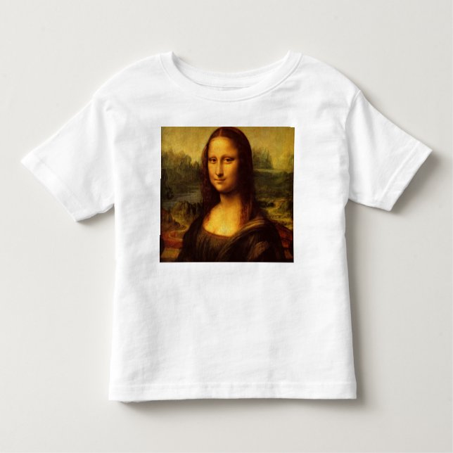 Camiseta De Bebé Pintura Bella Artes Leonardo Da Vinci Mona Lisa (Anverso)