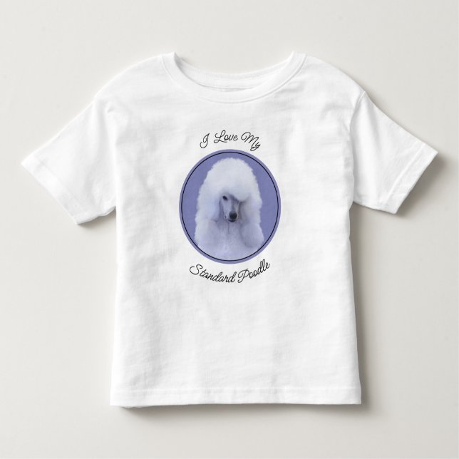 Camiseta De Bebé Pintura blanca de canapé estándar - Arte de perro  (Anverso)