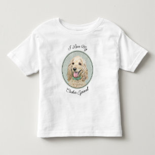 Camiseta De Bebé Pintura Buff de Cocker Spaniel - Arte Perro Origin