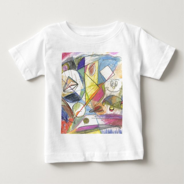 Camiseta De Bebé pintura coloreada (Anverso)