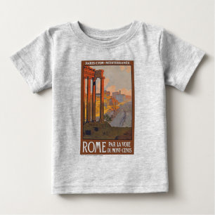 Camiseta De Bebé Pintura de anuncio de viaje a la antigua Roma