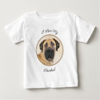 Pintura de Boerboel - Arte Perro Original Cuto