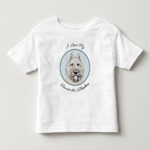 Camiseta De Bebé Pintura de Bouvier des Flandres - Arte original de