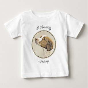 Camiseta De Bebé Pintura de Brittany - Original y lindo arte de per