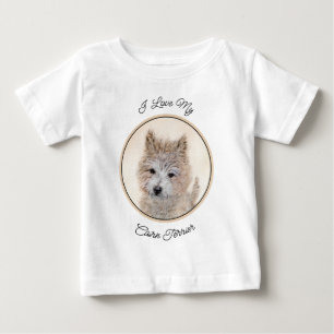 Camiseta De Bebé Pintura de cachorro de Cairn Terrier - Arte origin