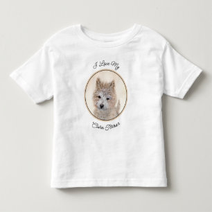 Camiseta De Bebé Pintura de Cachorro de Cairn Terrier - Arte Perro