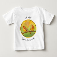 Pintura de cedro Waxwing - Arte de perro original 