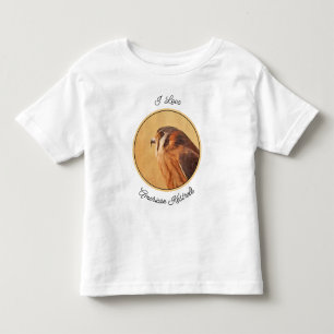 Camiseta De Bebé Pintura de cernícalo estadounidense - Arte de pája