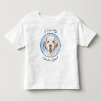 Pintura de Clumber Spaniel - Arte de Perro Origina