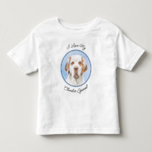 Camiseta De Bebé Pintura de Clumber Spaniel - Arte de Perro Origina
