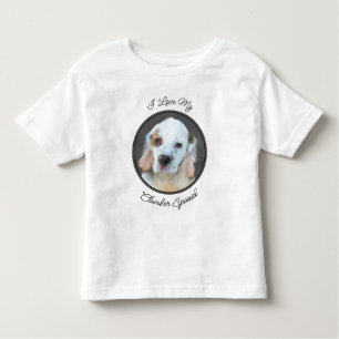 Camiseta De Bebé Pintura de Clumber Spaniel - Arte de Perro Origina