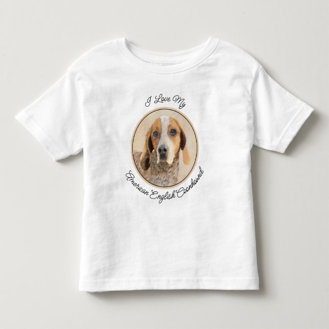 Camiseta De Bebé Pintura de concha inglesa estadounidense - Arte de (Anverso)