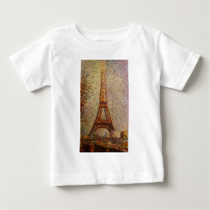 Camiseta De Bebé Pintura de Georges Seurat: La Torre Eiffel (1889)