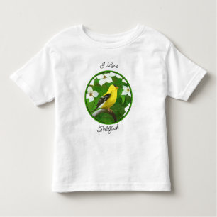 Camiseta De Bebé Pintura de Goldfinch - Pequeño artista de perros o