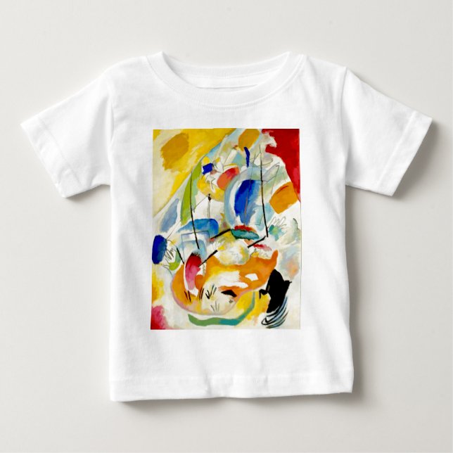 Camiseta De Bebé Pintura de la batalla marítima de Kandinsky en 191 (Anverso)