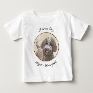 Camiseta De Bebé Pintura de Lagotto Romagnolo - Arte de perro origi