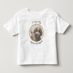 Camiseta De Bebé Pintura de Lagotto Romagnolo - Arte de perro origi