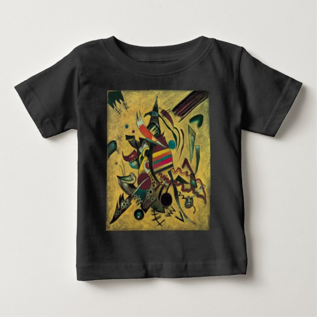 Camiseta De Bebé Pintura de lienzo abstracto de puntos de Kandinsky (Anverso)