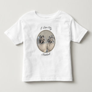 Camiseta De Bebé Pintura de los hermanos Keeshond - Arte original d