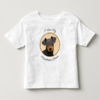 Pintura de Manchester Terrier Arte Animal Original