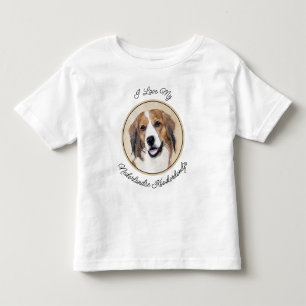 Camiseta De Bebé Pintura de Nederlandse Kooikerhondje - Arte de per