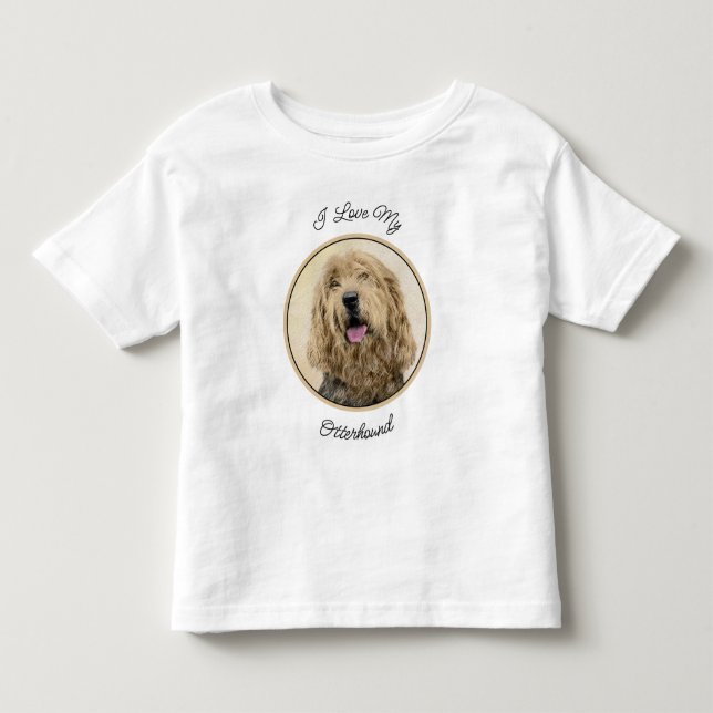 Camiseta De Bebé Pintura de otros lugares - Arte de perros original (Anverso)