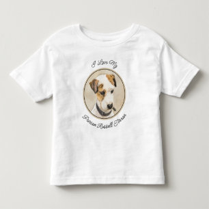 Camiseta De Bebé Pintura de Parson Jack Russell Terrier - Arte de P