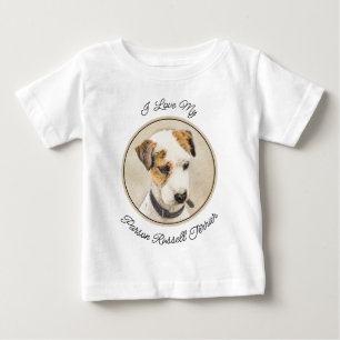Camiseta De Bebé Pintura de Parson Jack Russell Terrier - Arte de P