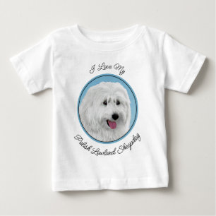 Camiseta De Bebé Pintura de perro pastor de Lowland polaco - Arte d