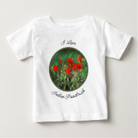 Pintura de pincel indio - Arte de flores original