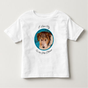 Camiseta De Bebé Pintura de pipa de Fox Terrier - Arte Perro Origin