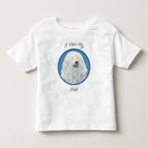 Camiseta De Bebé Pintura de puli - Arte de perro original lindo