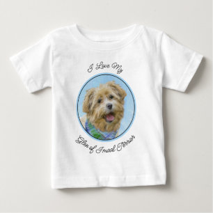 Camiseta De Bebé Pintura de Terrier de Glen of Imaal - Arte Origina