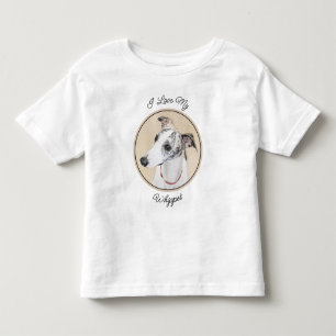 Camiseta De Bebé Pintura de Whippet - Arte Cute Original Perro