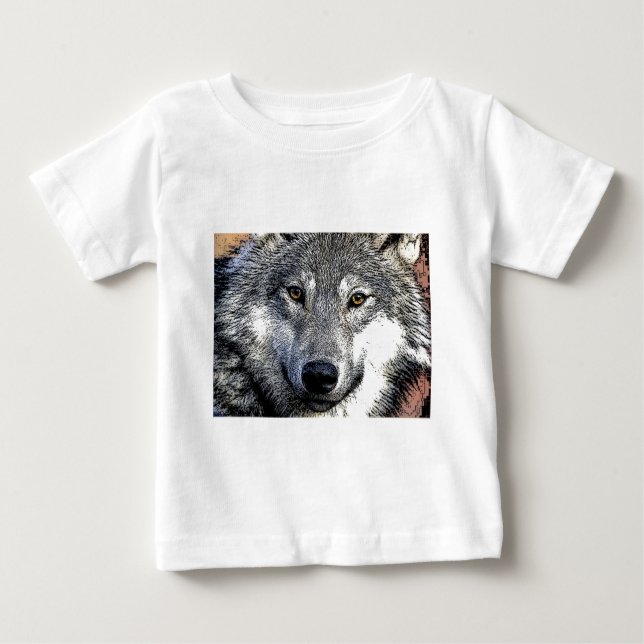 Camiseta De Bebé Pintura de Wolf Eyes (Anverso)