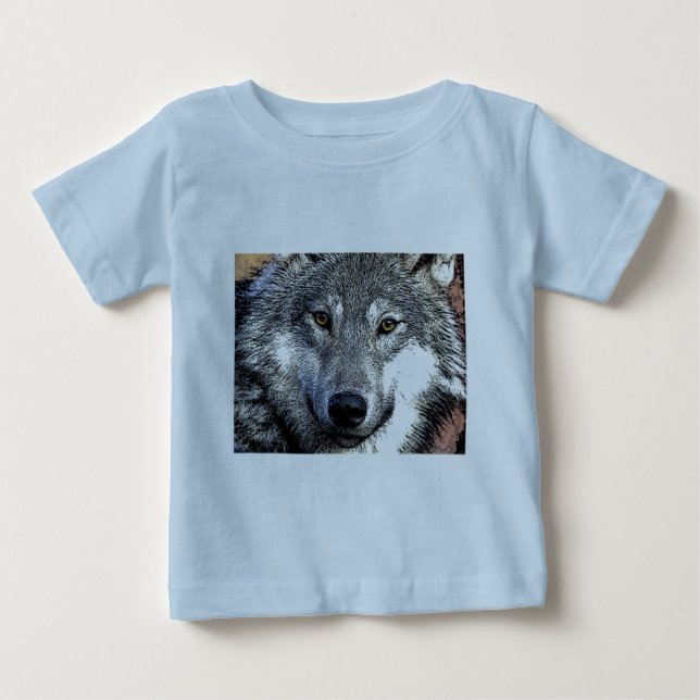 Camiseta De Bebé Pintura de Wolf Eyes (Anverso)