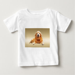 Camiseta De Bebé Pintura en Acuarela de Perro Labrador Negro