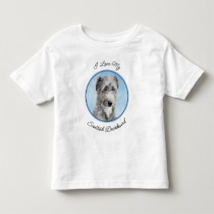 Camiseta De Bebé Pintura escocesa de Deerhound - Arte original del 