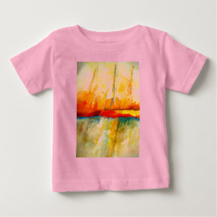 Camiseta De Bebé Pintura expresionista abstracta moderna