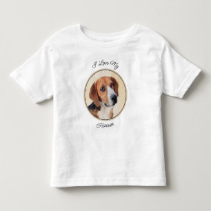 Camiseta De Bebé Pintura Harrier - Arte Perro Original Cuto