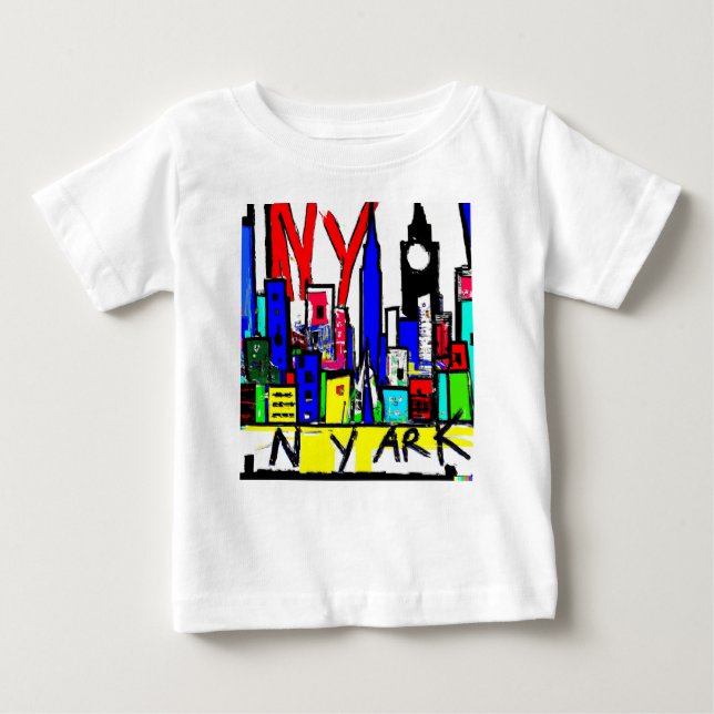 Camiseta De Bebé Pintura original de NYC (Anverso)