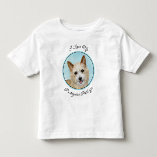 Camiseta De Bebé Pintura portuguesa de Podengo Pequeno - Arte origi