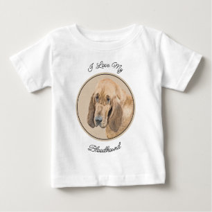 Camiseta De Bebé Pintura Sangrienta - Arte Perro Original.