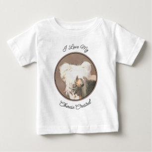 Camiseta De Bebé Pintura sin pelo de cremallera china arte original