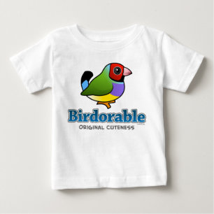 Camiseta De Bebé Pinzón original de Gouldian del Cuteness