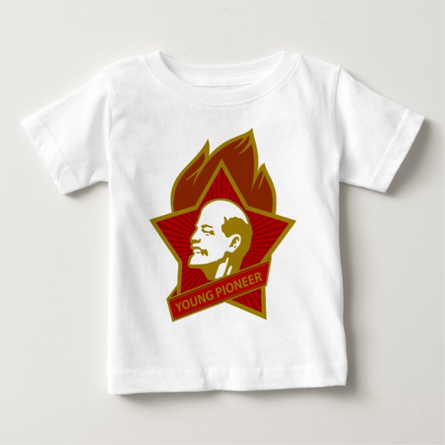 Camiseta De Bebé Pionero de los jóvenes de Rusia CCCP URSS (Anverso)