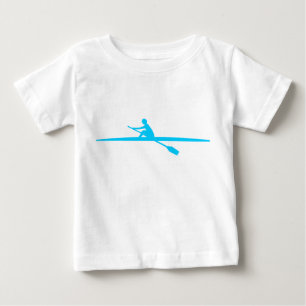 Camiseta De Bebé Piragüismo: azul cielo