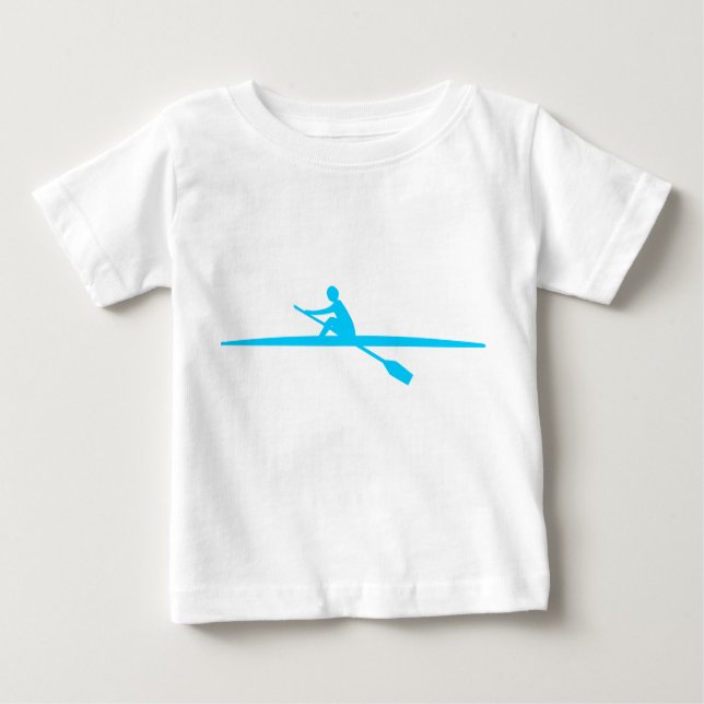 Camiseta De Bebé Piragüismo: azul cielo (Anverso)